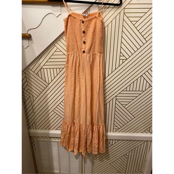 Love Tree Midi Dress Orange Size Medium - Picture 4 of 7